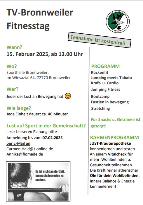 Flyer Fitnesstag 2025